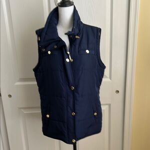 Style & Co. Blue Quilted Vest with Tailored Fit
